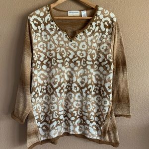 Alfred Dunner Sweater with Beading Embellishment